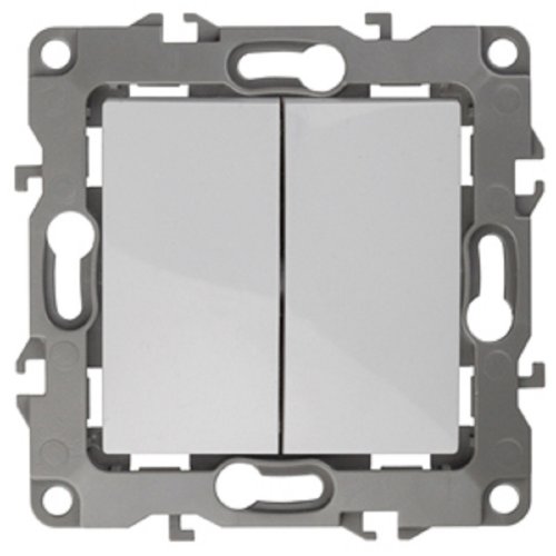 Выключатель без рамки Эра S12 2-кл 10А белый фото Выключатель без рамки Эра S12 2-кл 10А белый картинка